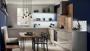 Howdens Discontinued Clerkenwell Gloss Cashmere kitchen Range - Picture 1 of 7