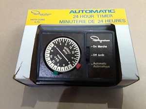 Vintage 24 Hour Timer Ingraham On/Off Electrical Outlet Switch Lighting Control - Bild 1 von 5
