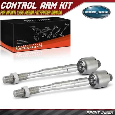 2x Extremo de barra de amarre interior delantero para INFINITI QX56 04-13 QX80 Nissan Pathfinder Armada Foto 1 de 4