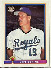 ⚾️ 1991 Bowman ⚾️ Jeff Conine (Rookie), Kansas City Royals, #184