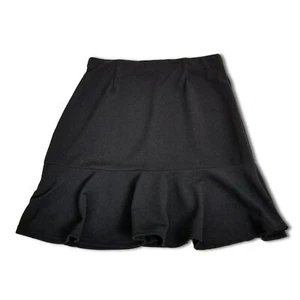 Valleygirl Women's Black Peplum Skirt 10 M Stretch Workwear Work Office Business - Picture 1 of 12