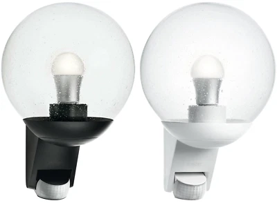 STEINEL Sensor-Außenleuchte Wandleuchte mit Bewegungsmelder schwarz / weiß - Bild 1 von 4