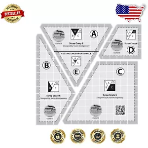 Creative Quilt Template Set with Gripper Technology: Perfect for Scrap Fabrics - Picture 1 of 2