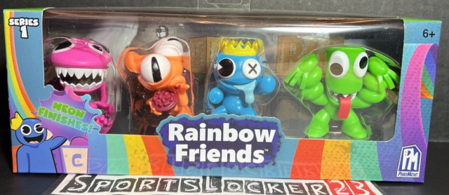 ⭐️ROBLOX RAINBOW FRIENDS MINI FIGURE 4 PACK PURPLE ORANGE BLUE GREEN SERIES  1⭐️