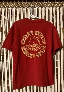 Vtg United States Marine Corps Youth Shirt Soffe Bulldog USMC Kids Tee USA Sz M - Picture 1 of 5