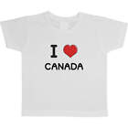 Bawełniane koszulki dziecięce / dziecięce 'I Love Canada' (TS032557)
