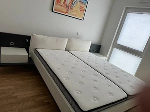 Hülsta Bett MIOLETTO mit Lattenrosten und Matratzen - Bild 1 von 4