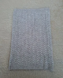 Bufanda redonda XXL bufanda redonda bufanda tubular punto fino beige suave (1500) - Imagen 1 de 2