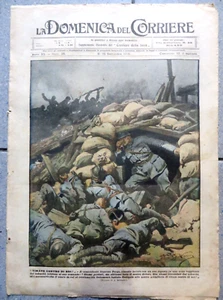 La Domenica del Corriere 1918 WW1 - ERNESTO CABRUNA DA TORTONA / CONEGLIANO - Picture 1 of 5