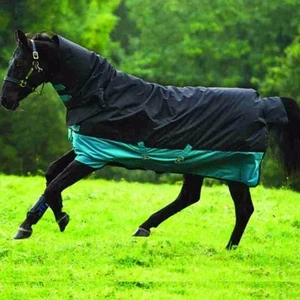 Mio All-In-One Regendecke Weidedecke Winterdecke medium black-turquise - Bild 1 von 1