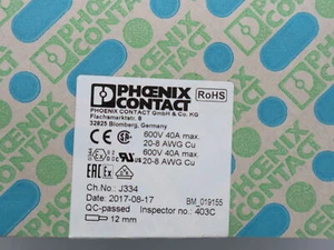 PHOENIX CONTACT Push-In-Klemme PT6 BU Zubehör Abschlussdeckel Klemmen - Bild 1 von 6