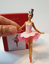 NIB 2021 Hallmark Ornament BEAUTIFUL BALLERINA Barbie Brunette Dancer