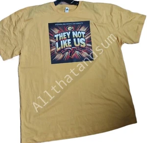 Grambling State University short sleeve college T-shirt They Not Like Us Gold - Picture 1 of 2