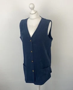 Orvis Waistcoat Sleeveless Jacket Blue Shooting Size Medium Women’s - Picture 1 of 11