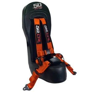 Rear Bump Seat RZR PRO XP4 Orange 4 Point 2" Buckle Harness [5048A17 CB 6035] - Bild 1 von 10
