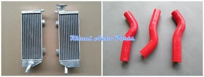 Aluminum Radiator & RED hoses FOR KTM 250/450/505 SX-F/SXF 2007 2008 2009 2010 - Изображение 1 из 4