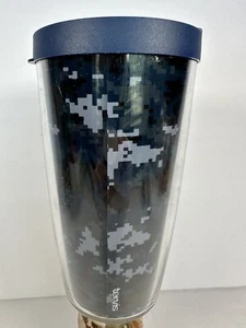 Tervis Tumbler 16oz Blue/Grey Camouflage  Tumbler - Picture 1 of 12