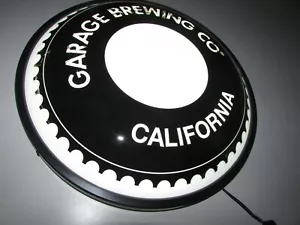 New Garage Brewing California Craft Led Beer Bar Sign Light Gear No Tap Handle - Picture 1 of 7
