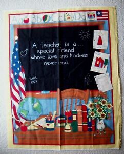 A Teacher is a special friend whose love & kindness never end fabric panel