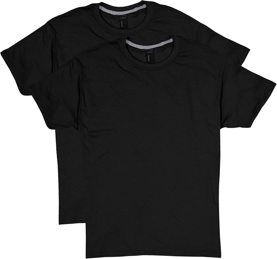 Hanes Men's 2 Pack X-Temp Performance T-Shirt Black Small Black Size Small