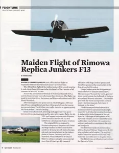 Junkers F-13 Aircraft Report 11/22/2022d - Picture 1 of 1