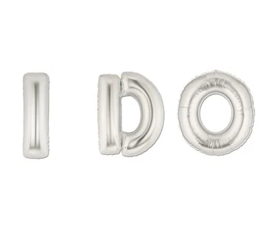 16 40" Mylar Letter Balloons I DO Propose Bride Wedding Party Balloon Decoration - Image 1 of 4