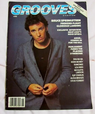 June 1979 GROOVES MAG Bruce Springsteen Meatloaf Ramones Lou Reed NO POSTER Z4 - Image 1 of 2