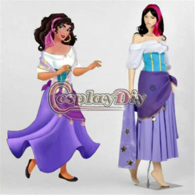 NEW ！The Hunchback of Notre-Dame Esmeralda Cosplay Costume - Image 1 of 4