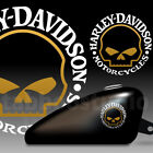 2 Harley-Davidson biker motorrad Stickers aufkleber willie-g Helm Weiß und gold
