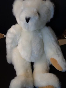 White Polar Bear VERMONT Teddy Bear 16” Fully Jointed Vintage Super-soft - Picture 1 of 6