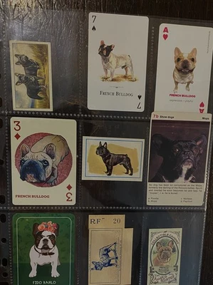 Lote de artículos de papelería vintage para perros - Bulldog francés Foto 1 de 4