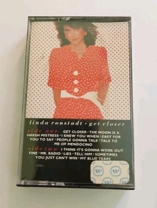 Linda Ronstadt - Get Closer Cassette SEALED Elektra VTG  - Picture 1 of 3