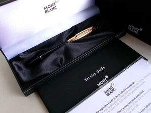 Montblanc Meisterstuck Solitaire Doue 14144 Fountain Pen Gold Plated Cap - Imagen 1 de 16