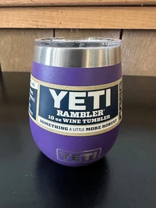 Vaso de vino Yeti Rambler 10 OZ - púrpura pico nuevo con etiquetas raro - Imagen 1 de 6