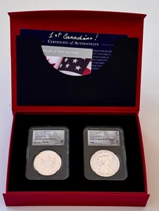 2019 Pride of Two Nations PCGS PF 70 Lemay & Ryder Autographs RCM Canada Box Set - Picture 1 of 20