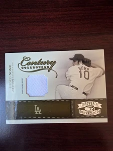 2004 Donruss Throwback Threads #CC-32 Hideo Nomo Material #/250 - Picture 1 of 2