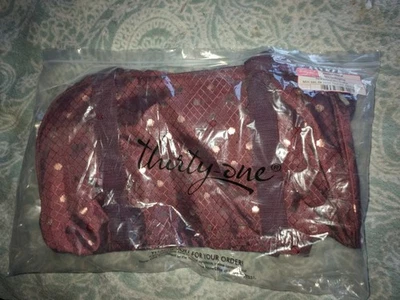 Bolso de Viaje Thirty-One Twinkling Ciruela Todo Embalado Mini Bolsa de Gimnasio - Nuevo Foto 1 de 3