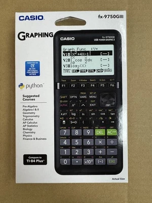 CASIO FX-9750G III Graphing Calculator Black New Sealed - Image 1 of 3
