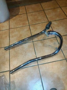 Vintage Triumph unit 650 high level exhaust pipes left & right - Picture 1 of 12