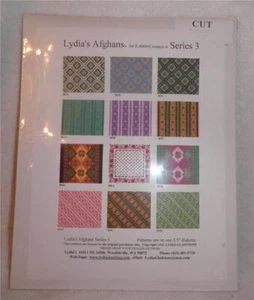 NEW LYDIA'S Afghans Passap E6000 & Creation 6 Machine Knitting Pattern w Disk - Picture 1 of 2