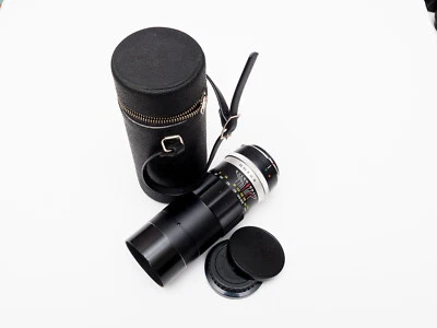 Exc Petri C.C Auto 135mm f/3.8 telephoto lens Bayonet mount w/ caps, case - Image 1 of 4