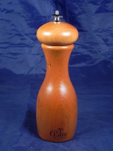 HTF 7" Palm Restaurant Vic Firth Inc Maine Hardwood Pepper Mill Grinder - Imagen 1 de 10