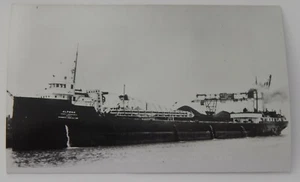 Steamship Steamer ALPENA at Racine Wisconsin real photo postcard RPPC - Picture 1 of 2