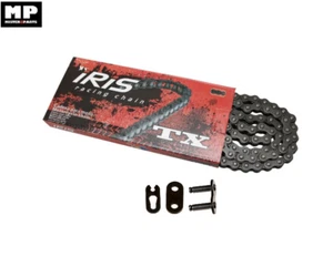 Chaine Transmission IRIS TX Moto Cyclo Renforcée Noir Pas 415 120 Maillon - Imagen 1 de 1