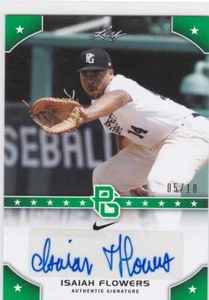 Autógrafo verde Isaiah Flowers 2015 hoja perfecta juego 05/10 - Imagen 1 de 1