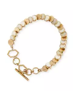 AKOLA Kreis Armband weiß geschnitzt Ankole Kuhhorn NEIMAN MARCUS NEU in Box $295 - Bild 1 von 7