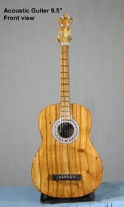 Guitarra Acústica Instrumento Musical Decorativo de Madera Espectáculos iteam - Imagen 1 de 4