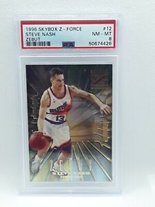 *PSA 8* Steve Nash 1996 NBA Skyboz Z-Force Basketball - ZEBUT - Phoenix Suns