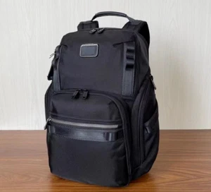 TUMI ALPHA BRAVO SEARCH 232789D Zaino Nero Nylon Pelle Alta Funzione NUOVO - Foto 1 di 6