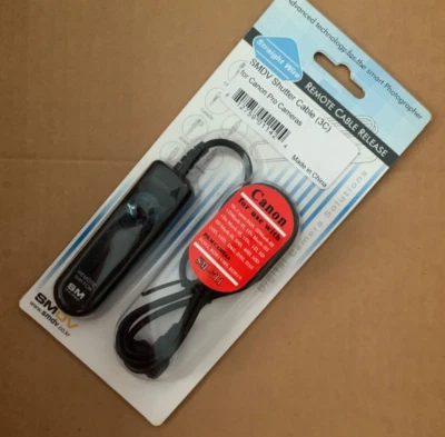SMDV SM-711 Remote Switch Cable Shutter Release Canon R5, 5D mk III, IV, RS-80N3 - Image 1 of 2